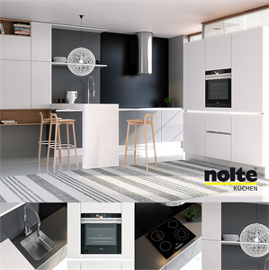Kitchen NOLTE Glas Tec Satin + Sigma Lack